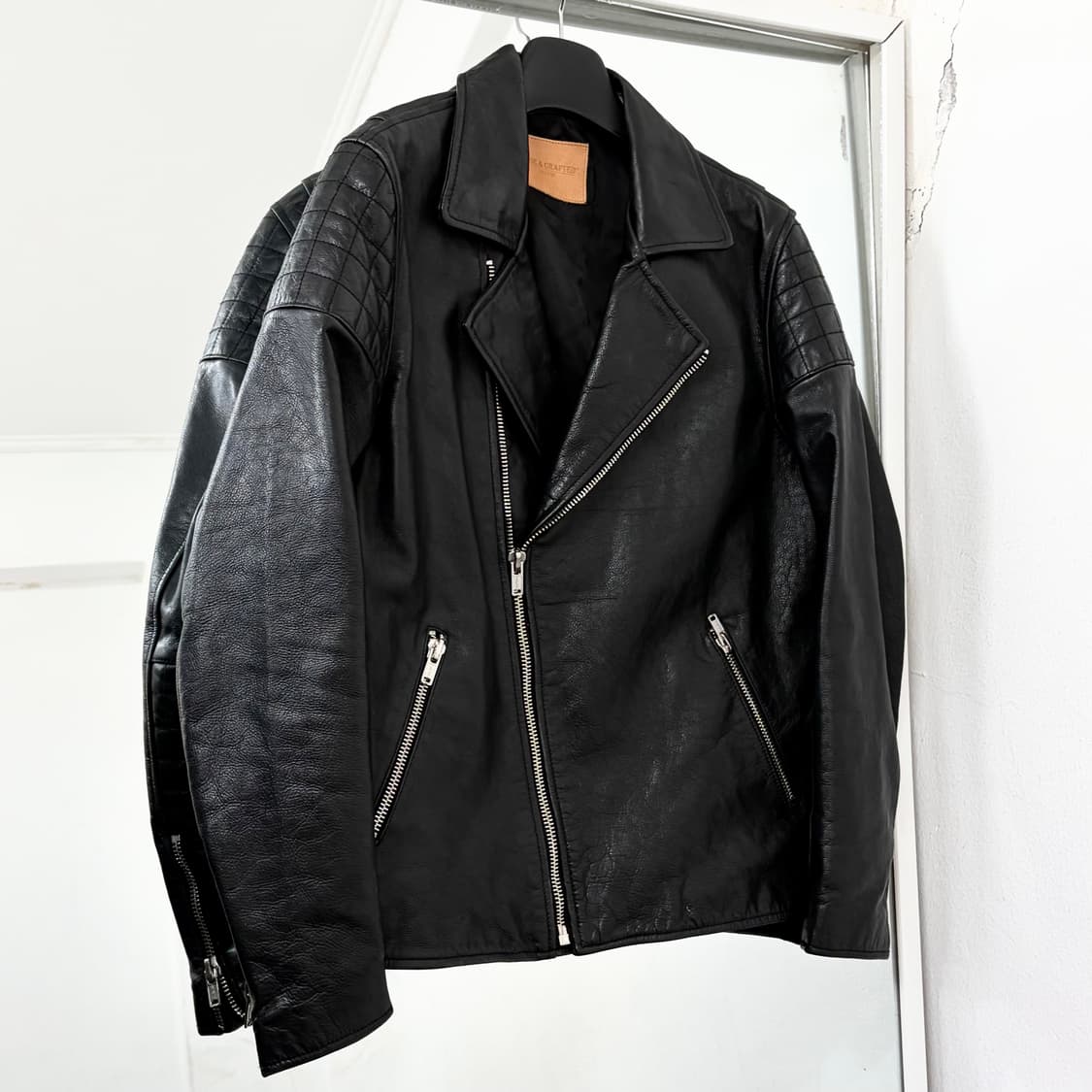 리바이스 Made&Crafted 소가죽 라이더 자켓 상품이미지1