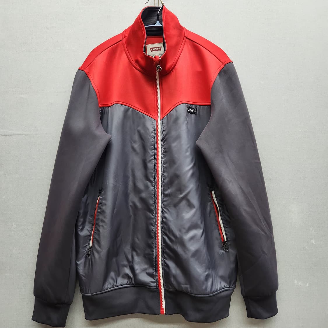리바이스 로고 투톤 트랙 집업 자켓 M 상품이미지1