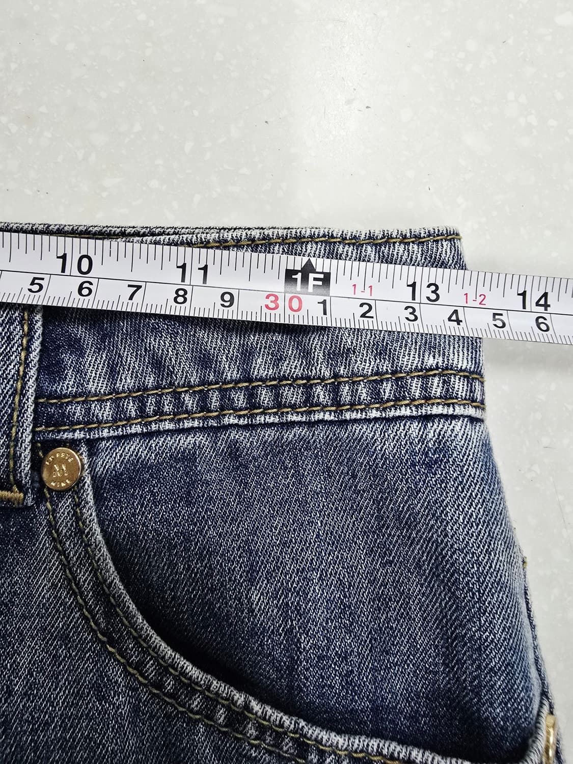 마인 청바지 부츠컷 연청 데님 팬츠 상품이미지7
