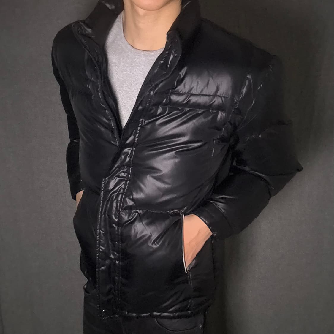 y2k Black Padding Jumper 상품이미지3