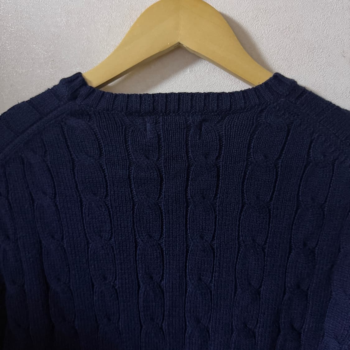 폴로 랄프로렌 꽈배기 코튼 니트 네이비 S (여성 66정도) 상품이미지5