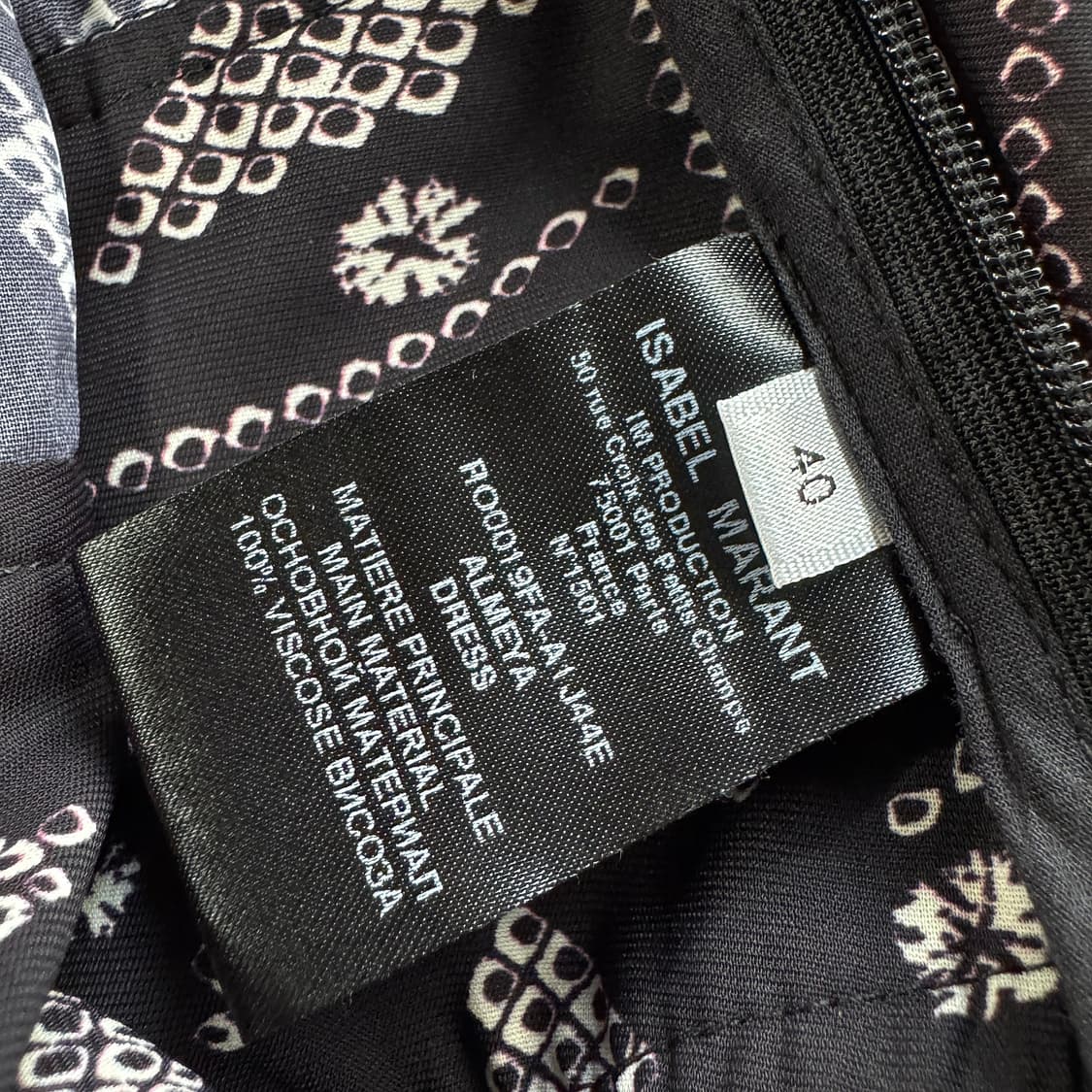 이자벨마랑 에뚜왈 프린트 크레이프 드레스 상품이미지5