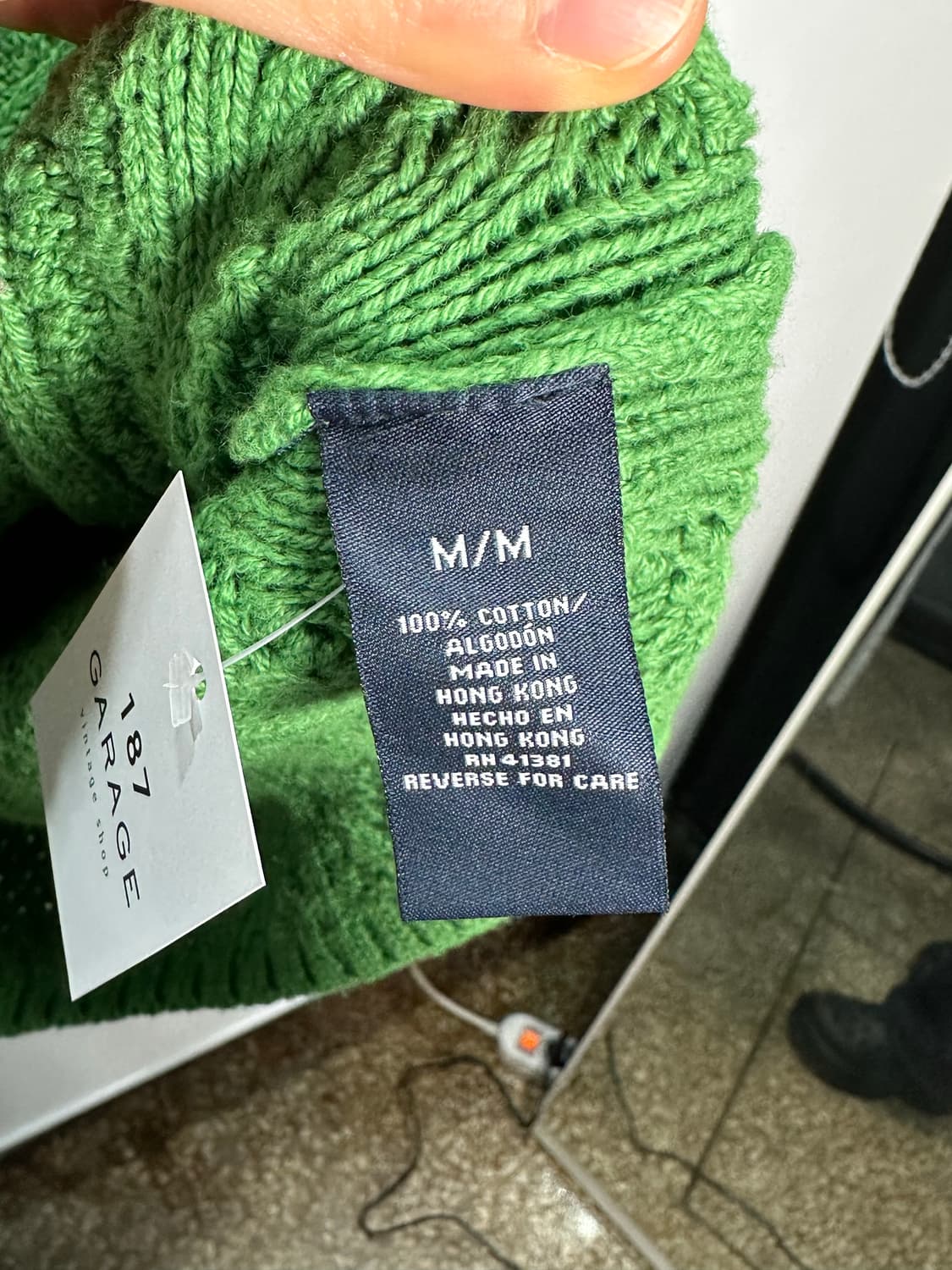 폴로 그린 후드 니트 상품이미지6