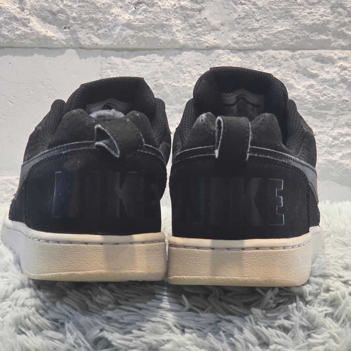 7w-16:나이키 코트 보로우 로우 블랙 스웨이드 26.5cm 상품이미지3