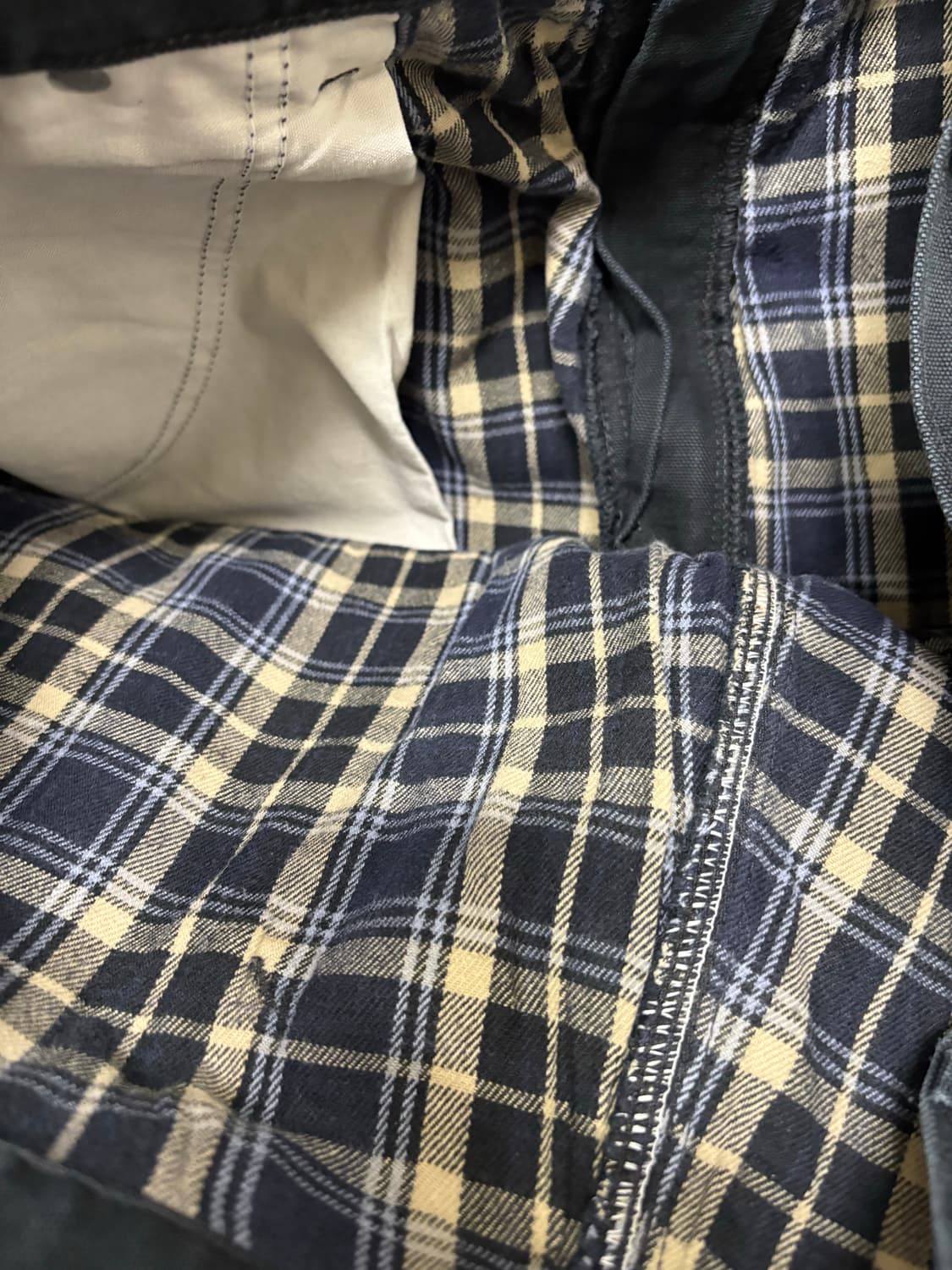 빈티지 칼하트 더블니 플란넬 라인드 블랙 상품이미지10