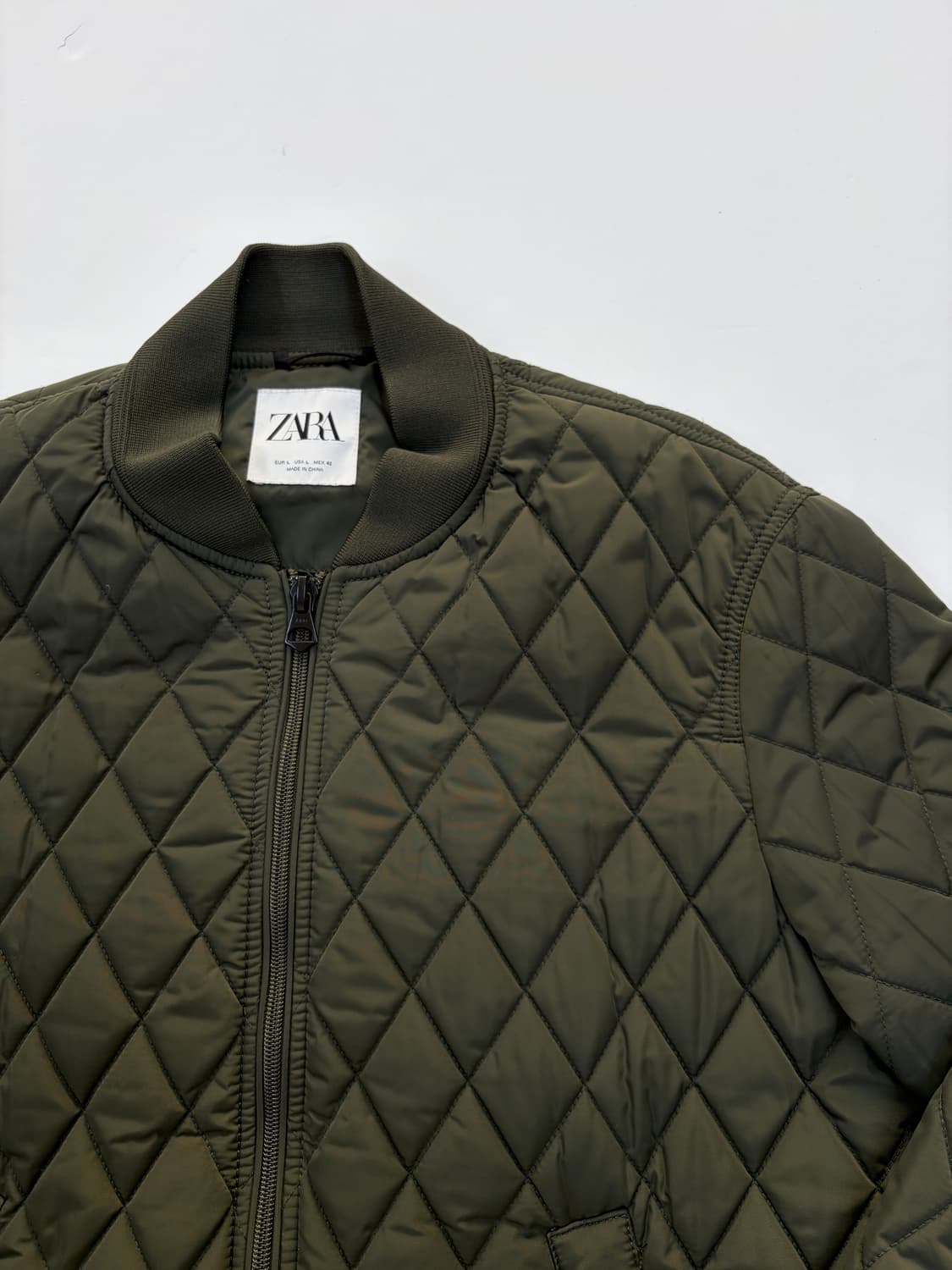 자라 카키 퀄팅 자켓 상품이미지2