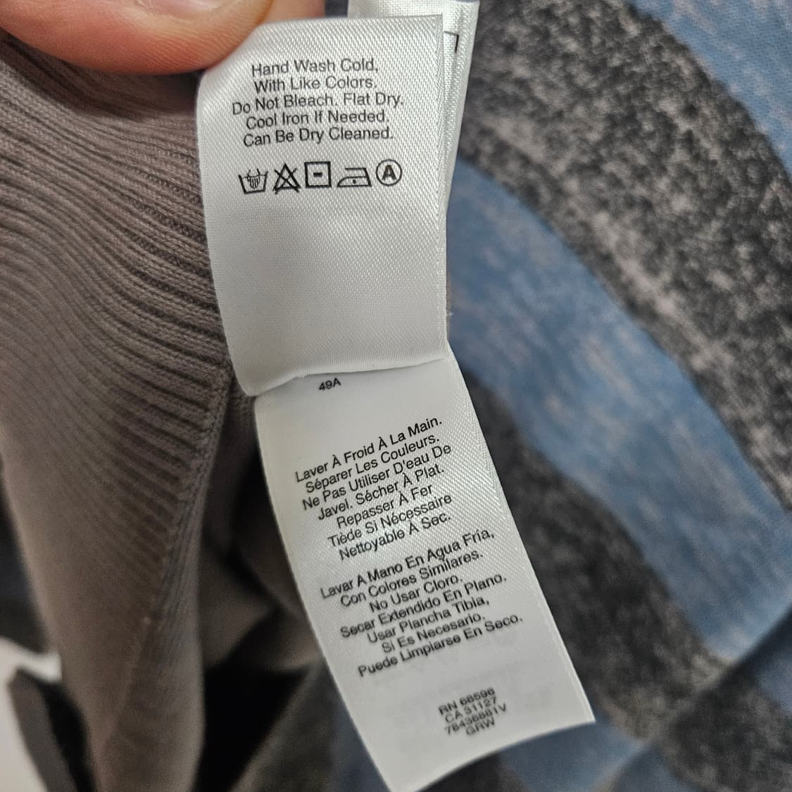 DKNY 스트라이프 코튼 가디건 M 상품이미지7