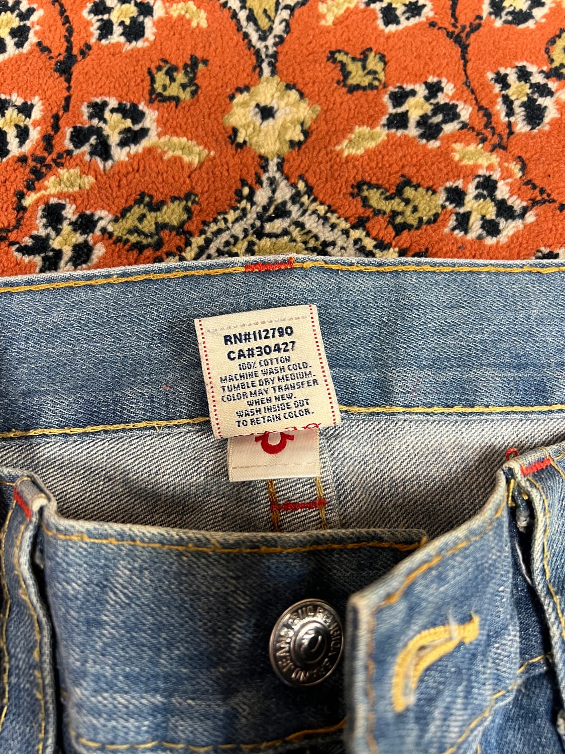 [36] 트루릴리전 빌리 부츠컷 디스트로이드 데님팬츠 상품이미지5