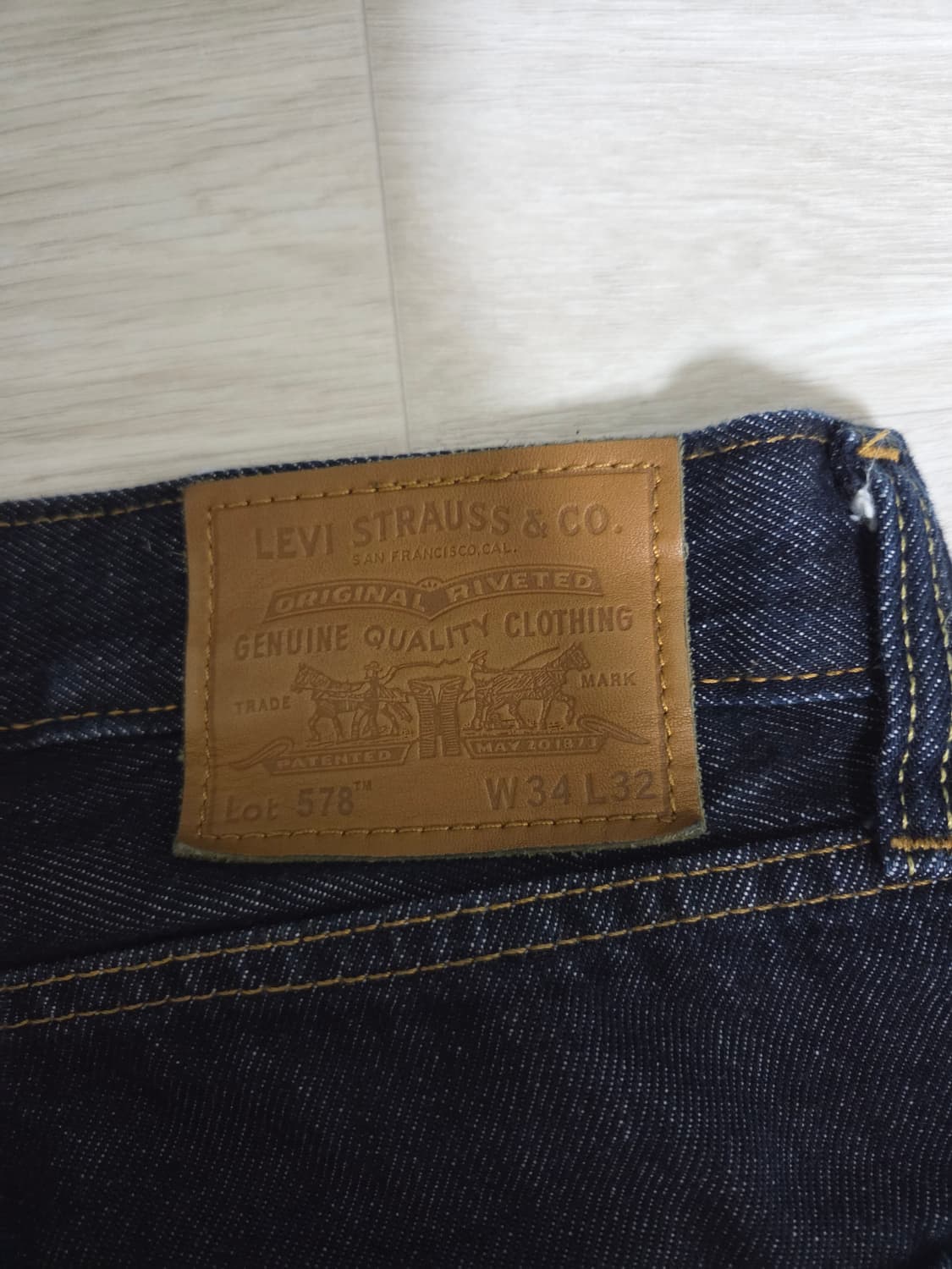 리바이스 578 배기진 프리미엄 34x32 상품이미지3