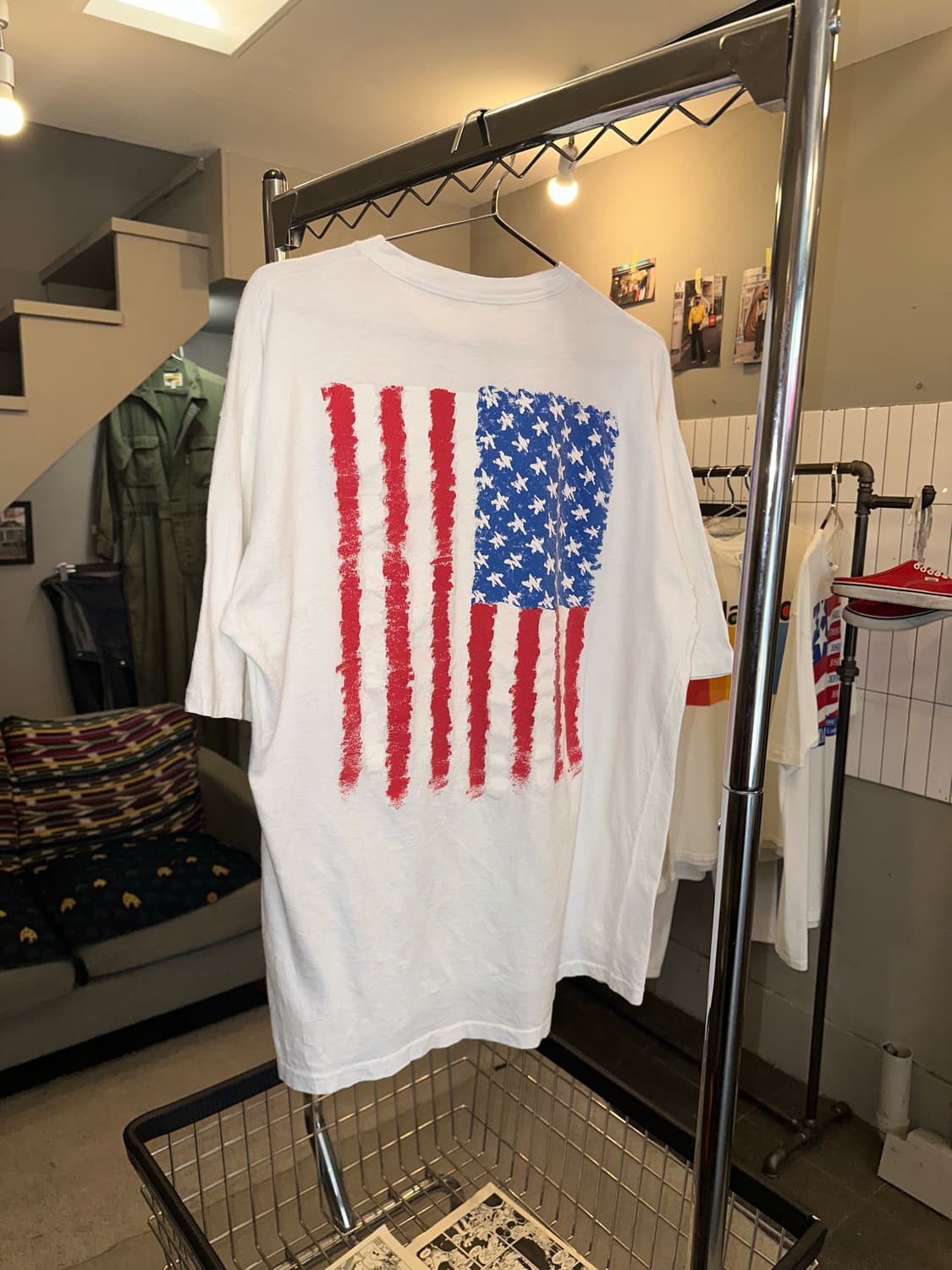 90’s American Flag single detail T-shirt 상품이미지2