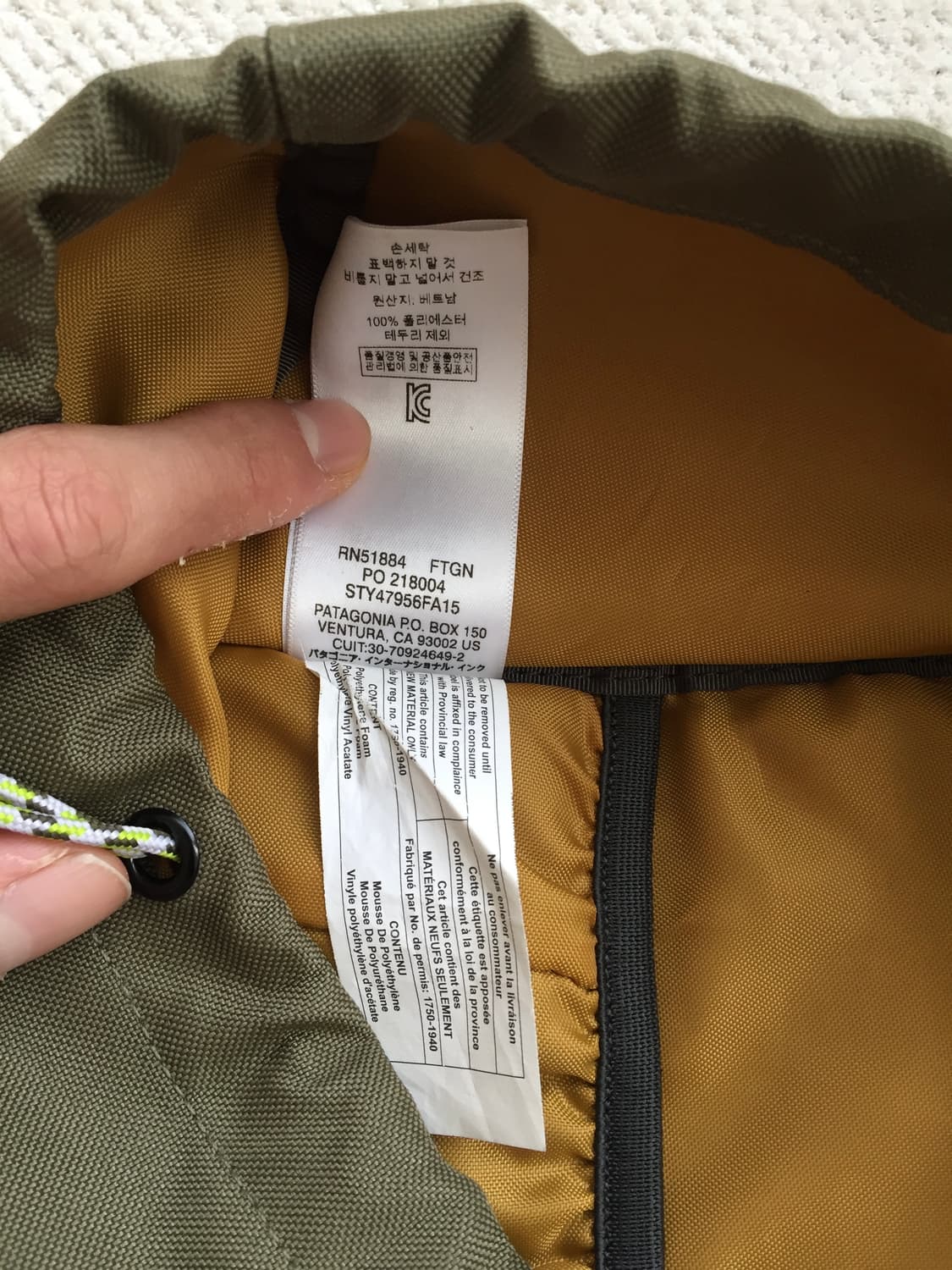 파타고니아 백팩 퍼플-올리브 상품이미지8