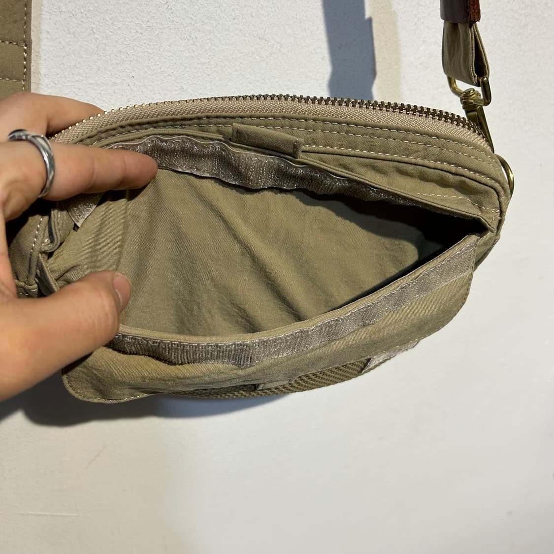 요시다 포터 메쉬포켓 크로스백 숄더백 카키  상품이미지6