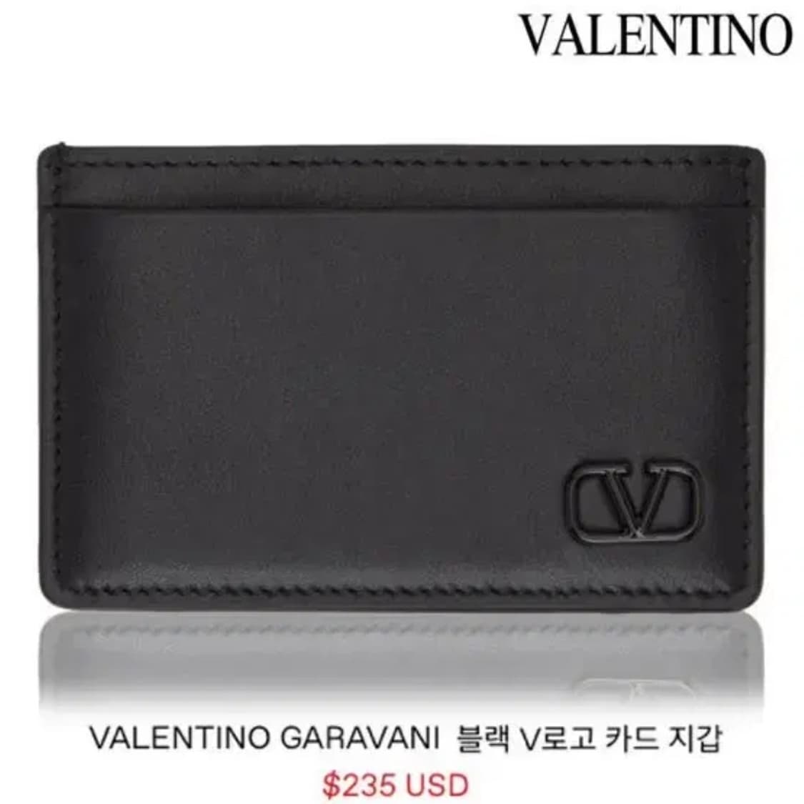 [정품]VALENTINO 발렌티노 송아지가죽 V로고 카드지갑 상품이미지2
