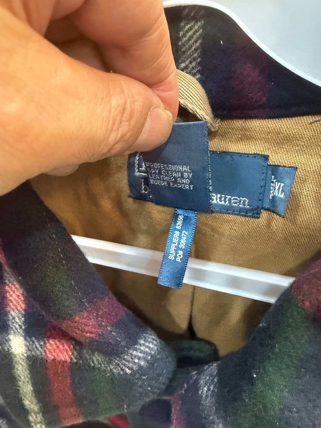 105 정품 폴로랄프로렌 빈티지 울 타탄 체크 헌팅자켓 팝니다 상품이미지3