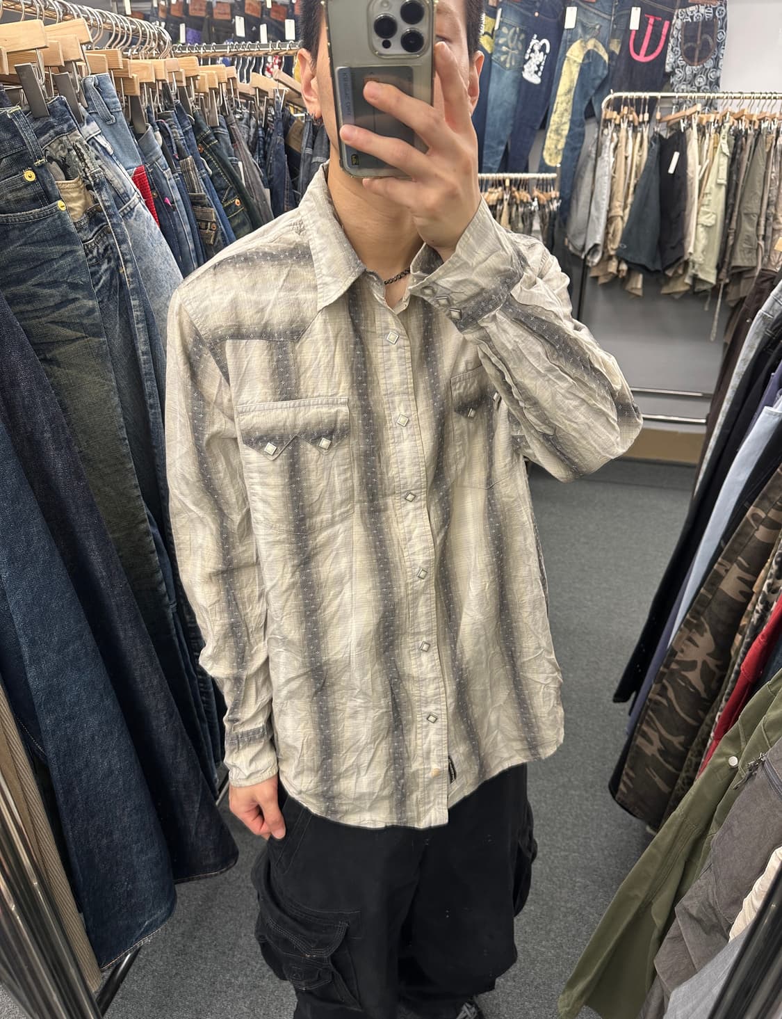 Lucky Brand 빈티지 웨스턴 셔츠 상품이미지1