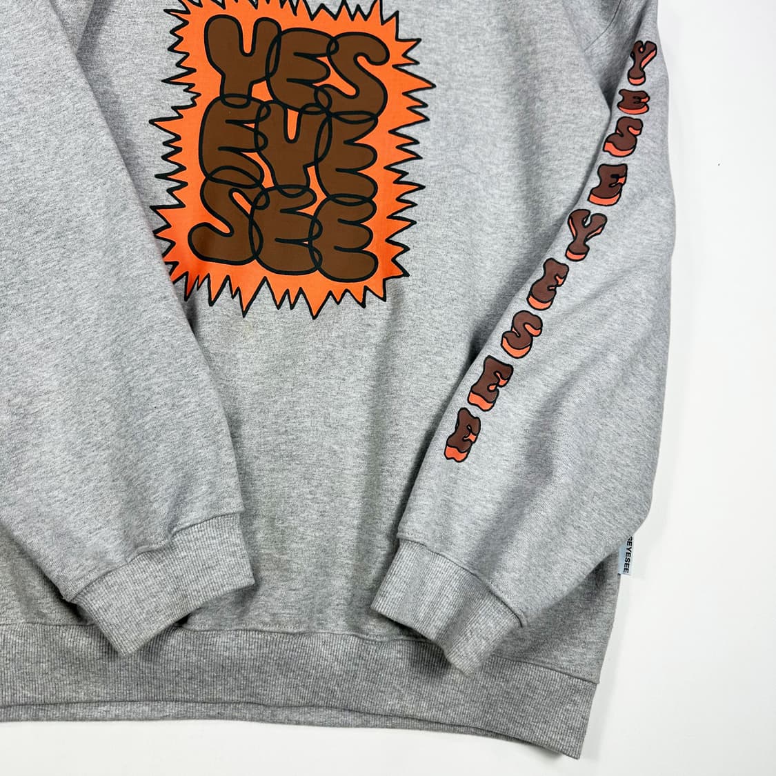 예스아이씨 사이드라인 그레이 맨투맨 (실측 XXL) 상품이미지4