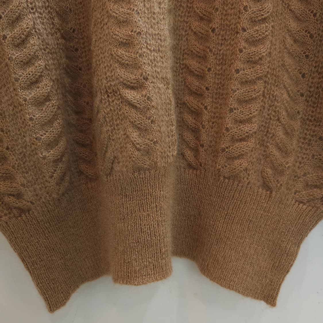 모헤어 진베이지 루즈핏 헤어리 니트 상품이미지8