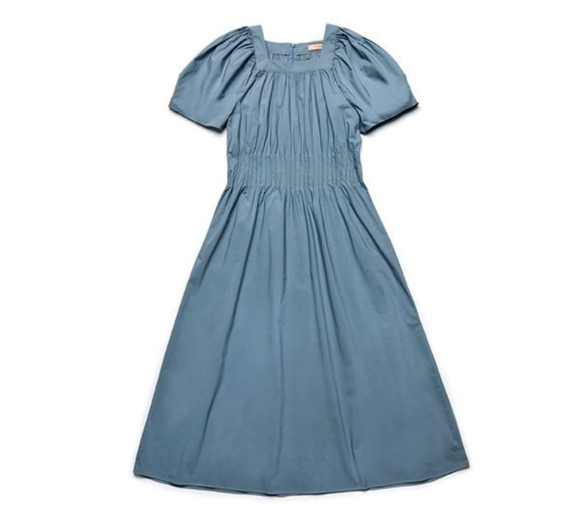 바이탈싸인 스모크 밴딩 롱 드레스 상품이미지1