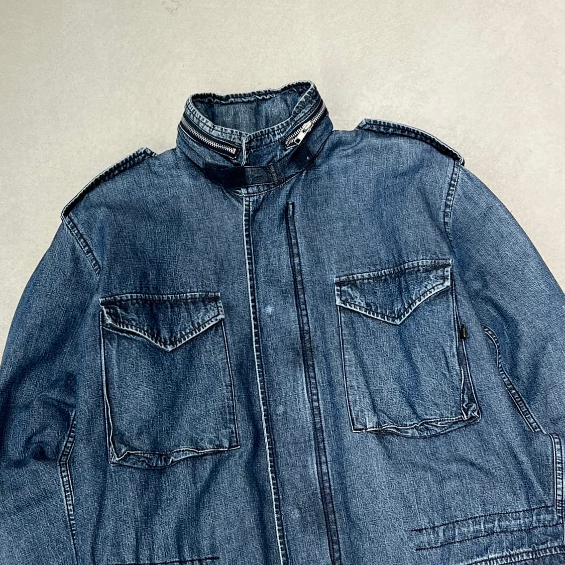알파인더스트리 m65 데님야상자켓 s09400 상품이미지4