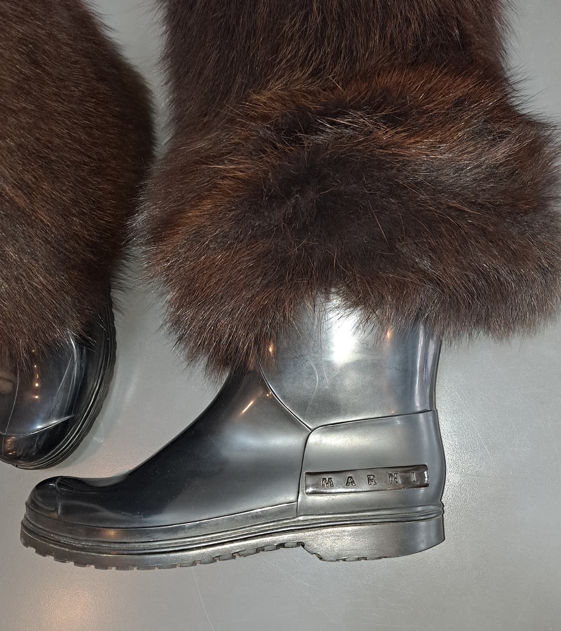 Marni Faux Fur 고무신 부츠 255 상품이미지5