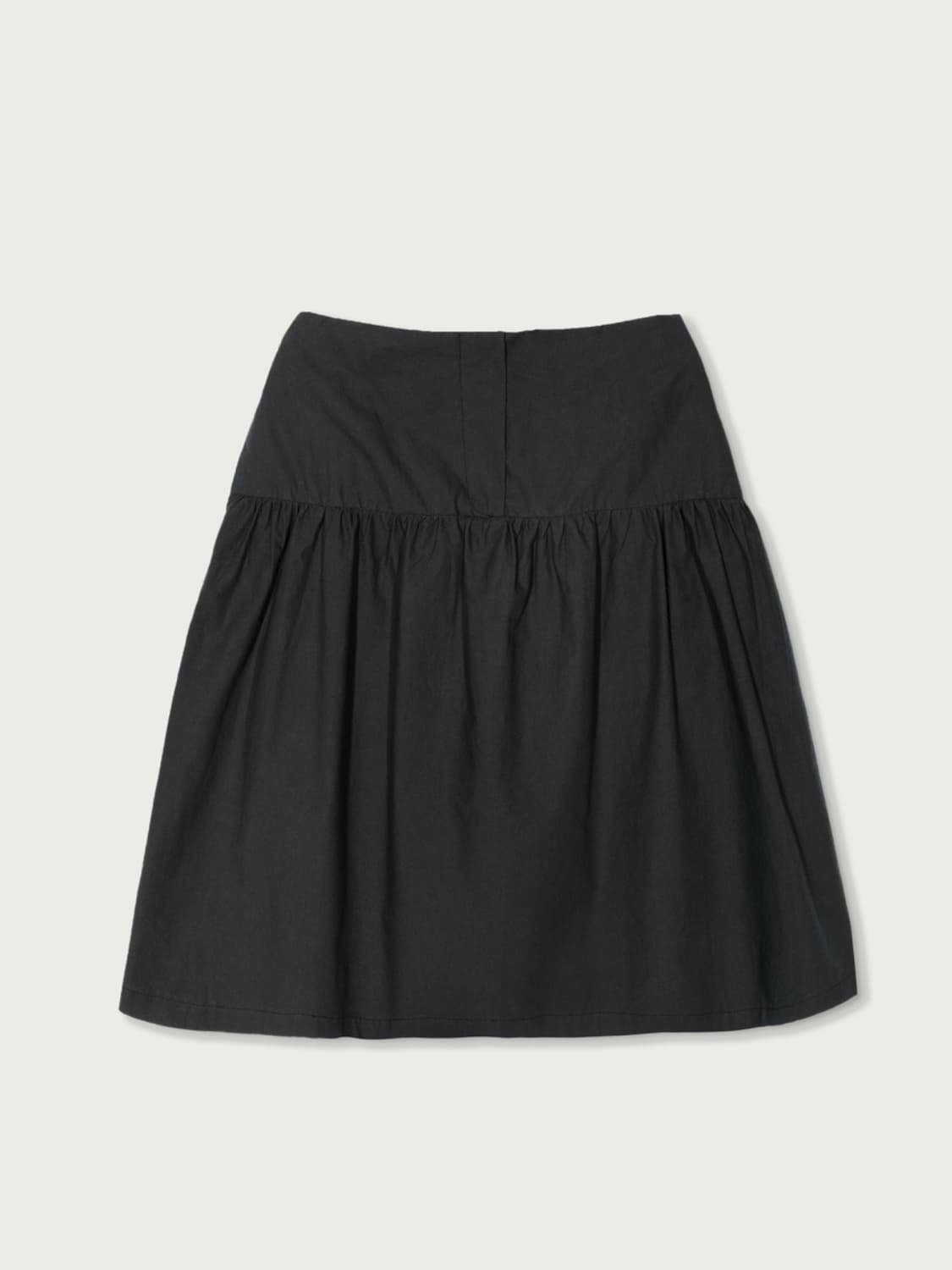 페스토 코튼 셔링 스커트 다크 레이크 상품이미지1