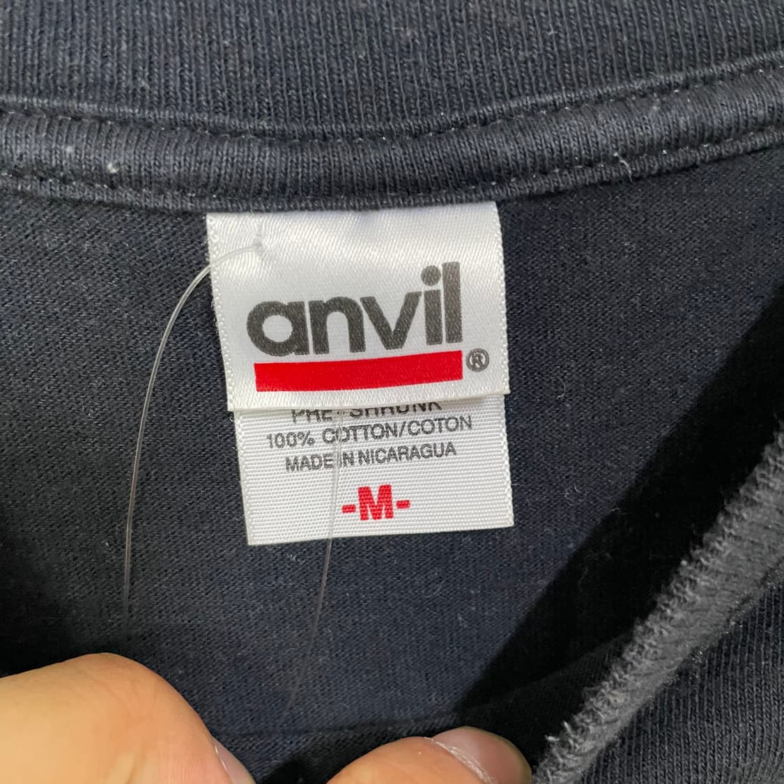 Anvil 반팔 티셔츠 블랙 상품이미지5