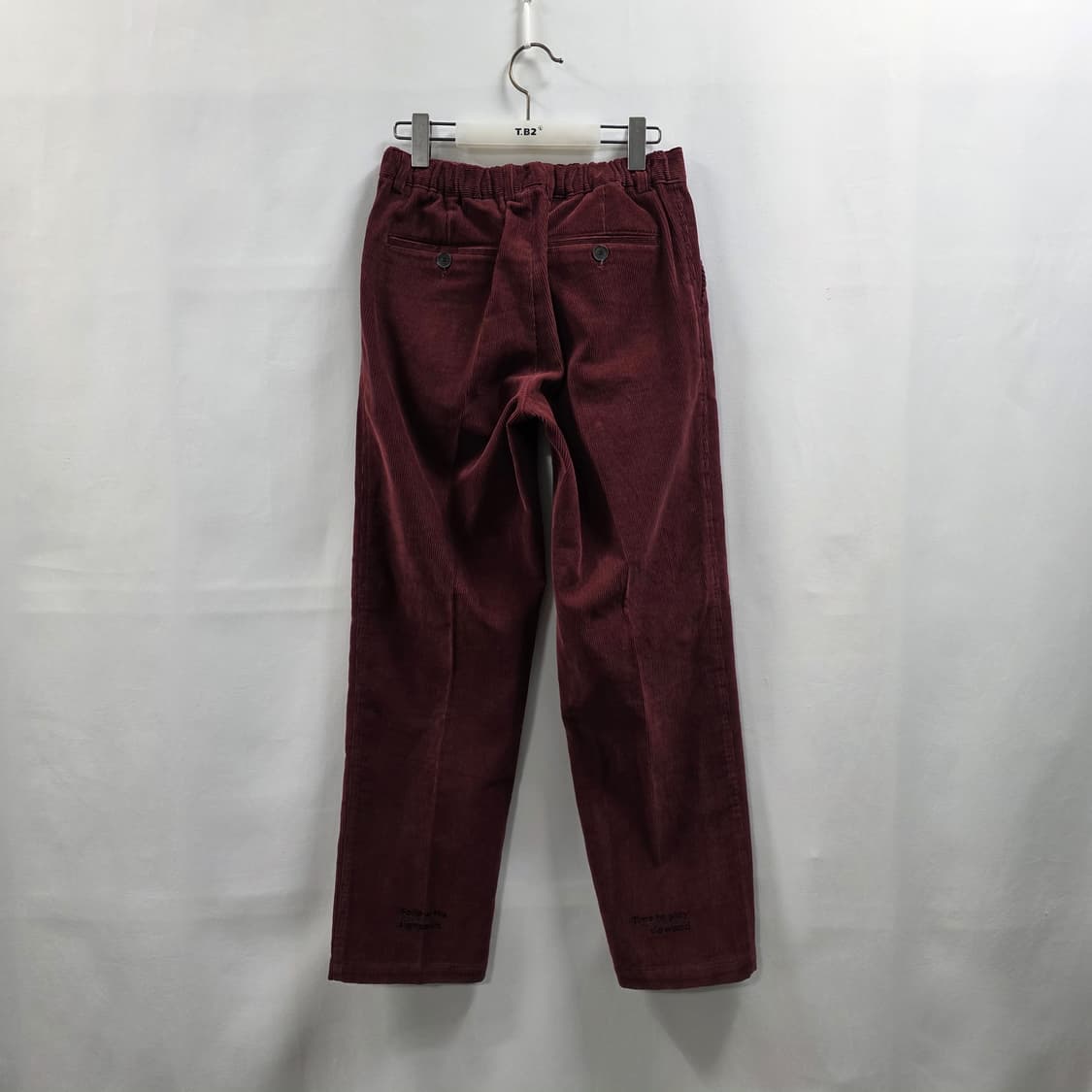 1083 슬로우애시드 코듀로이 팬츠 버건디 M 남성/여성루즈핏 상품이미지2