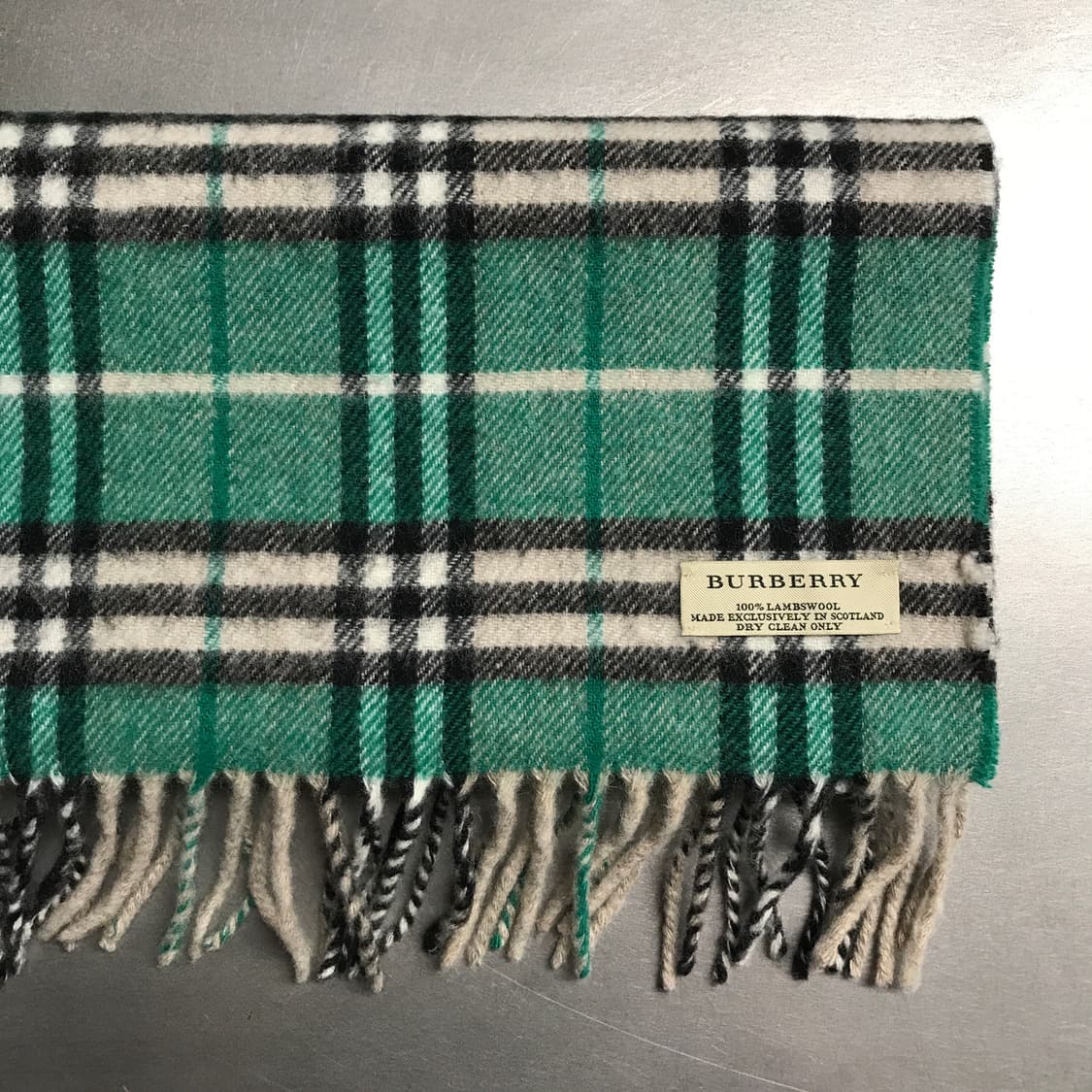 버버리 정품 램스울 머플러 그린 상품이미지2