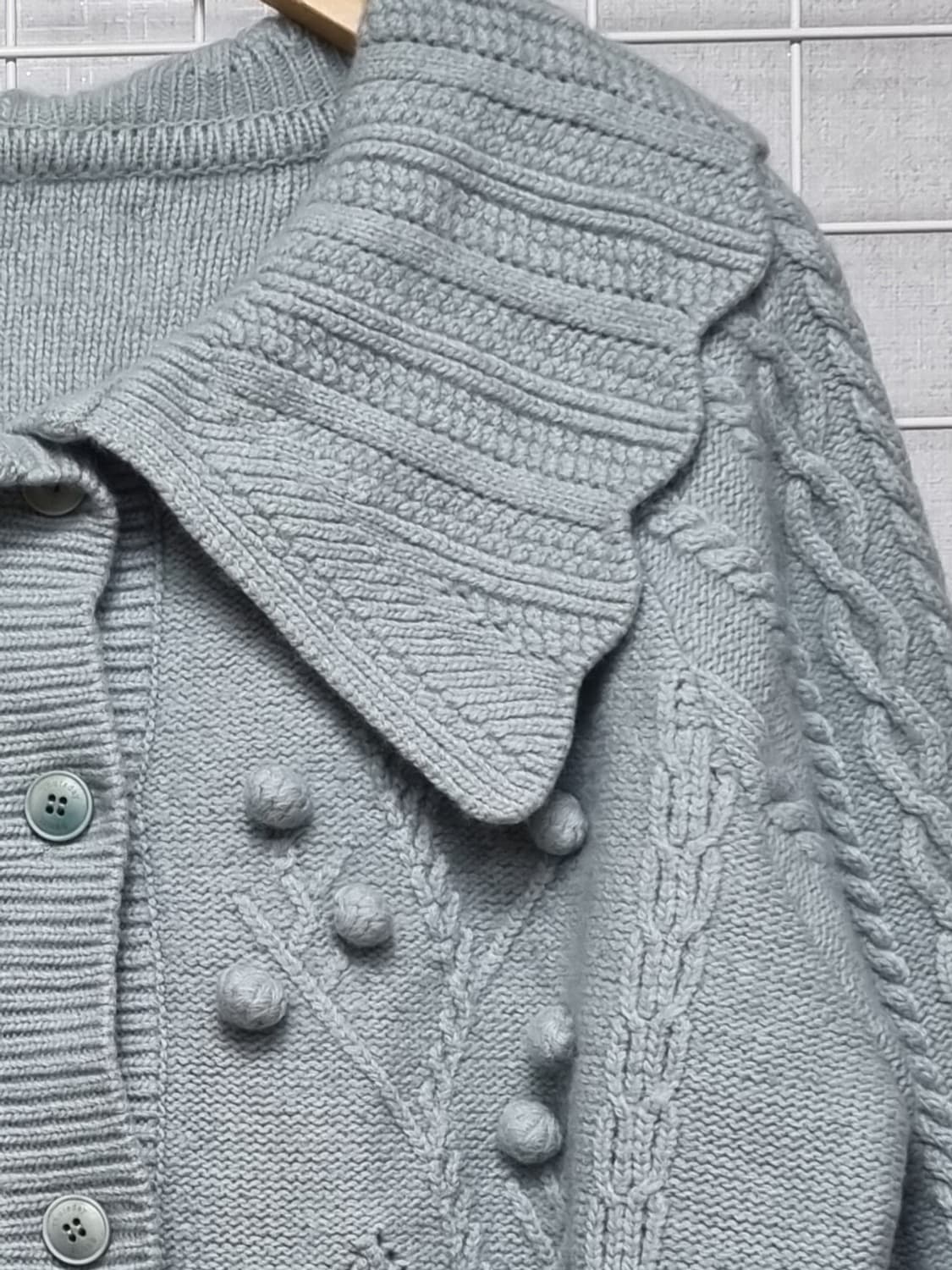 (택포) 써스데이아일랜드 니트가디건 M 상품이미지4