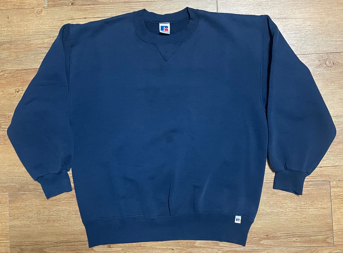 90s 러셀 애슬레틱 스웻셔츠 네이비 미제🇺🇸 상품이미지1