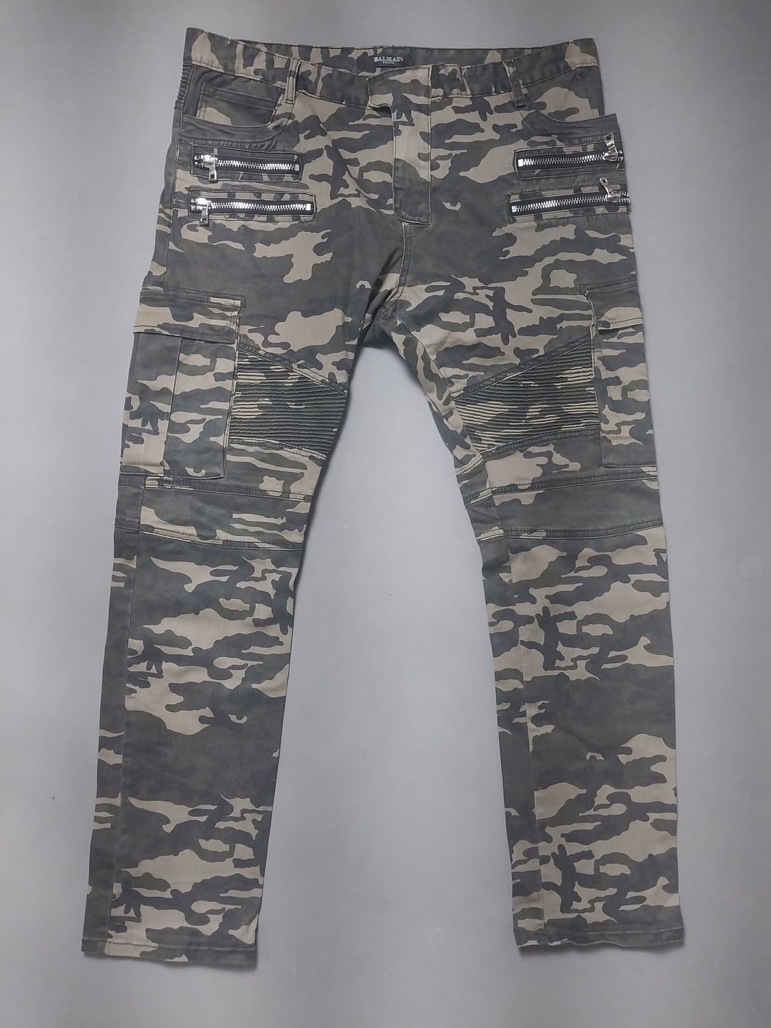 [40] 발망 밀리터리 카모플라쥬 바이커 카고 팬츠 상품이미지1