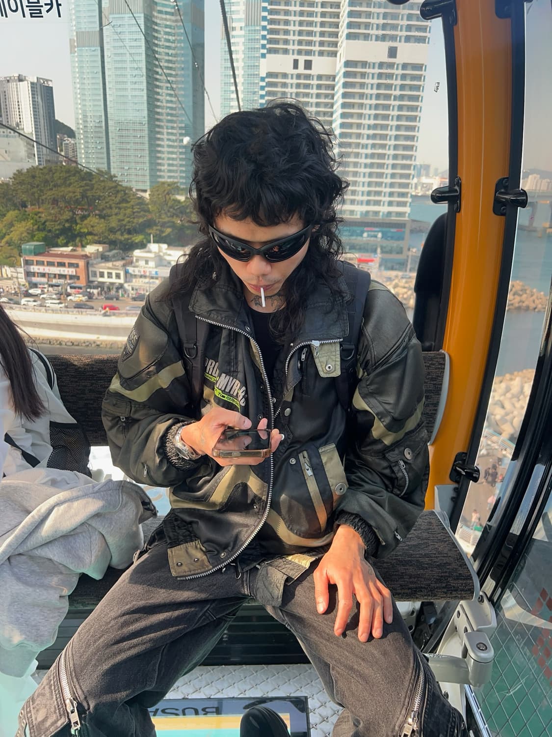 Kiss racing jacket (Khaki) 상품이미지1