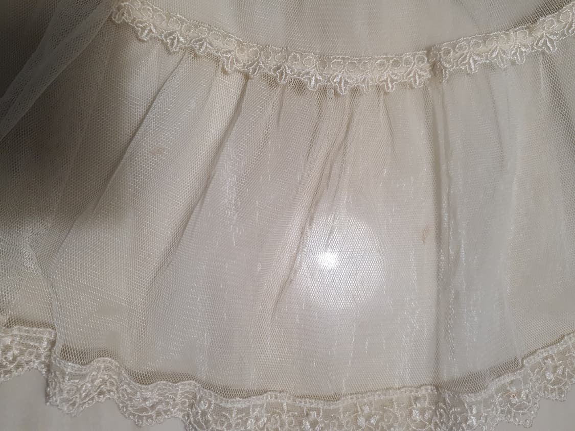 [빈티지] 아이보리 레이스 캉캉 튤 레이어드 스커트 리폼완 상품이미지4