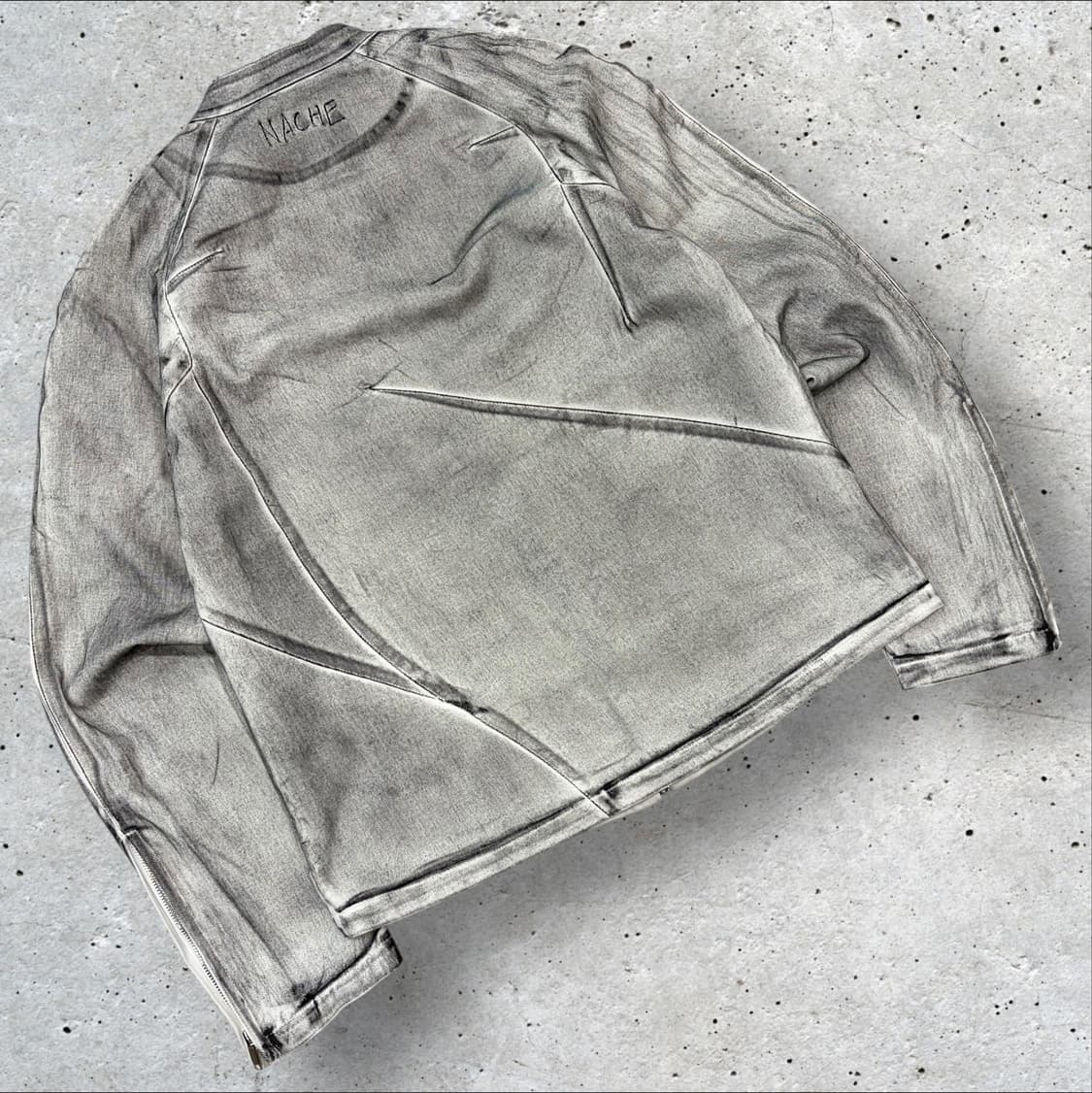 [2] NACHE 나체 x 진영 콜라보 워싱 데님 자켓 D76 상품이미지2