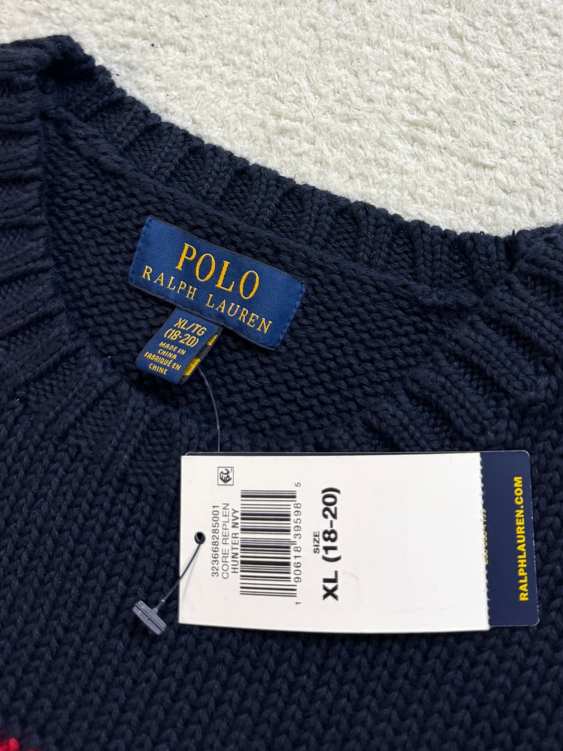 폴로 네이비 성조기 니트 상품이미지4