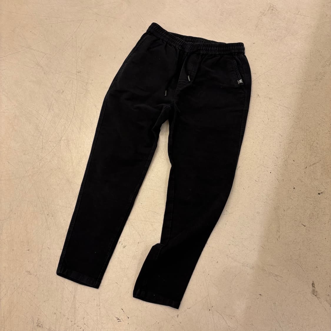 라이프워크 블랙 코튼 팬츠 상품이미지1