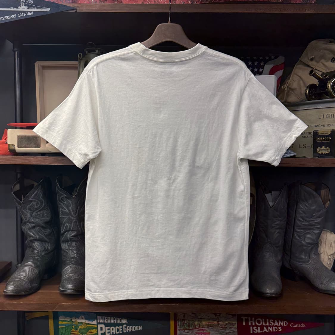 알파 인더스트리 U.S.A 로고 프린팅 반팔 티셔츠 N838 상품이미지2