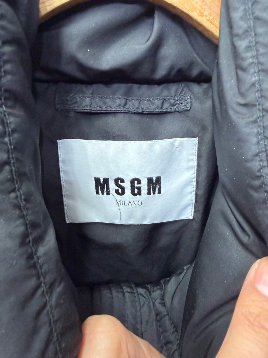정품) MSGM 남성 블랙 패딩 50(XXL) 상품이미지7