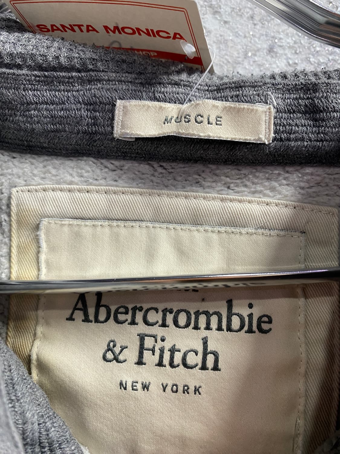 아베크롬비 사이드라인 그레이 후드집업 B3422 상품이미지4