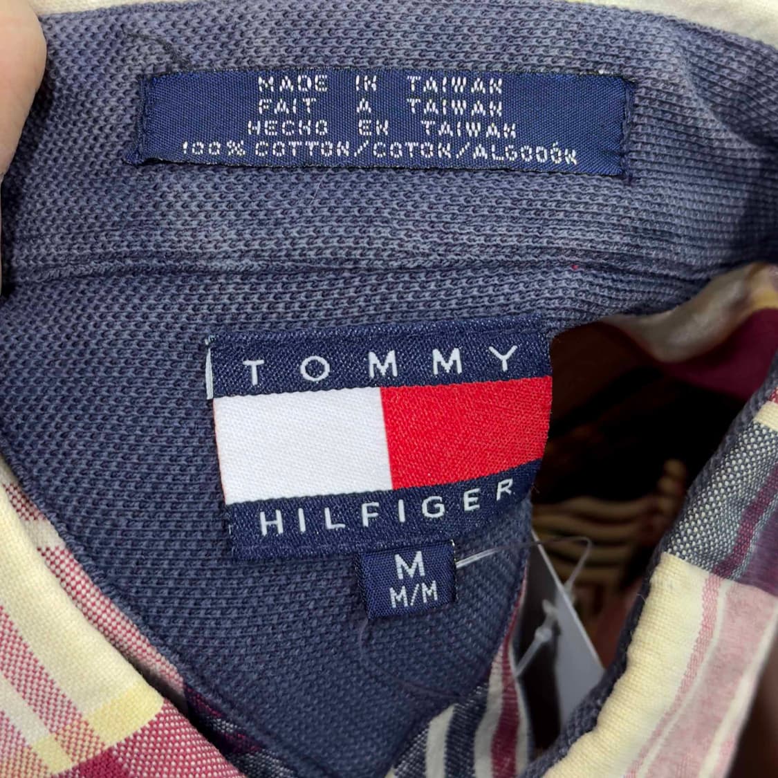 90s 타미힐피거 체크 셔츠 상품이미지4