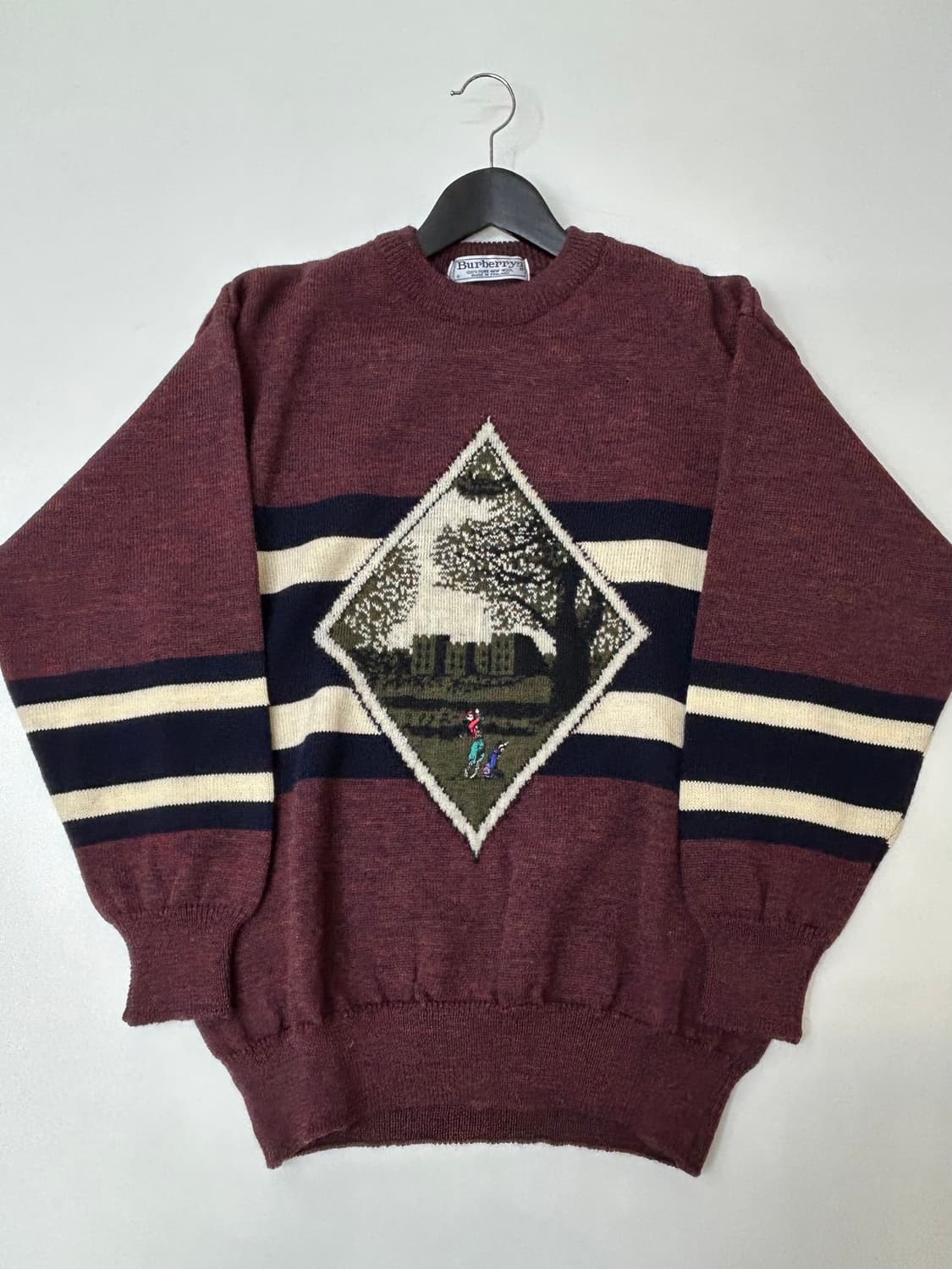 90s Burberry 버버리 울 니트 스웨터 상품이미지2