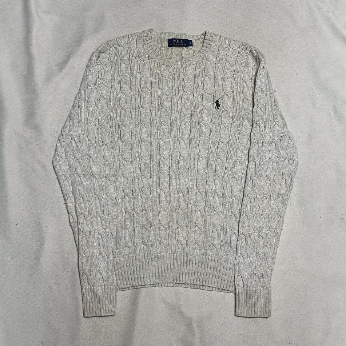 S 폴로랄프로렌 그레이 케이블 니트 상품이미지2