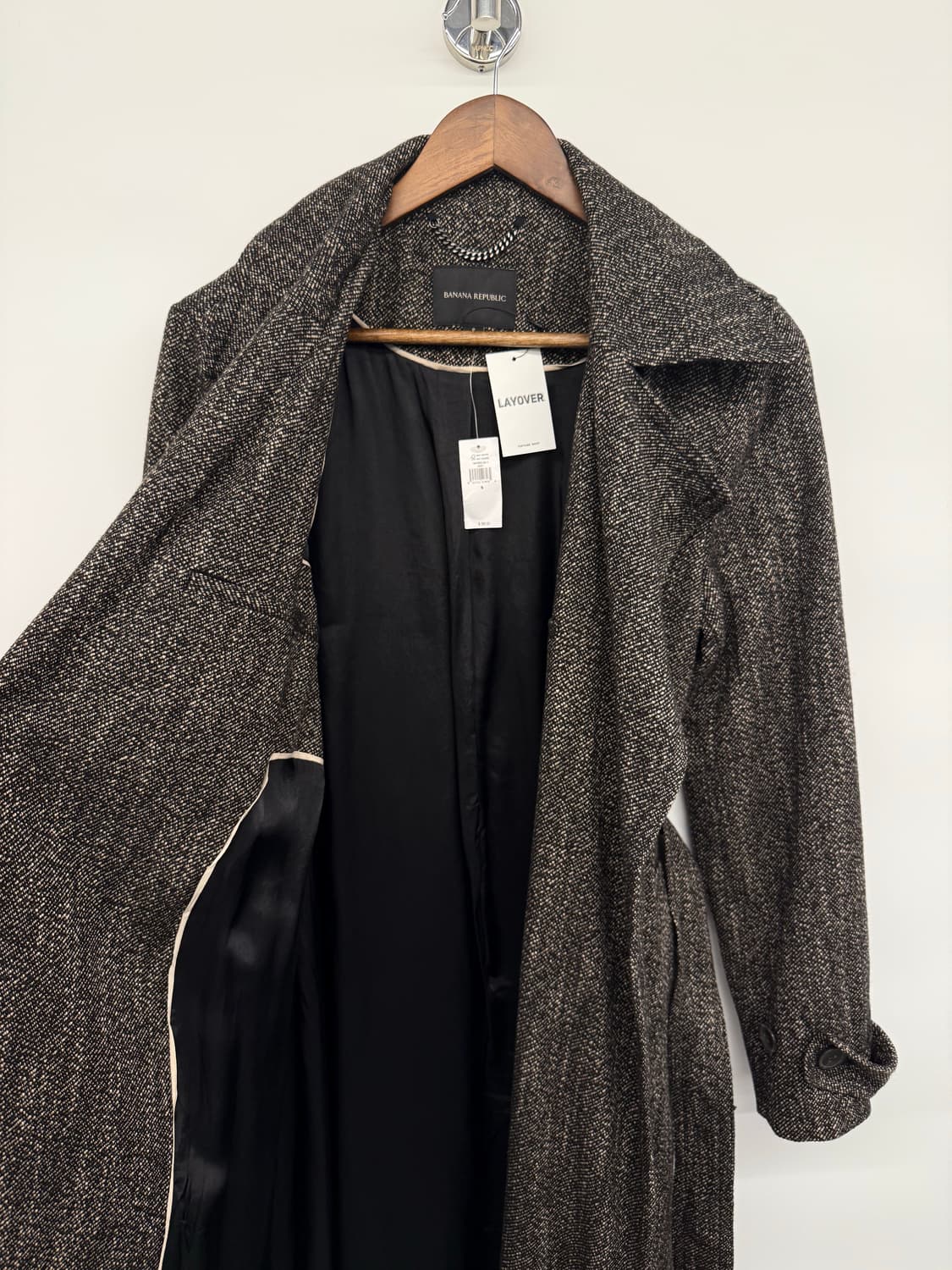 바나나 리퍼블릭 해링본 울코트 상품이미지8