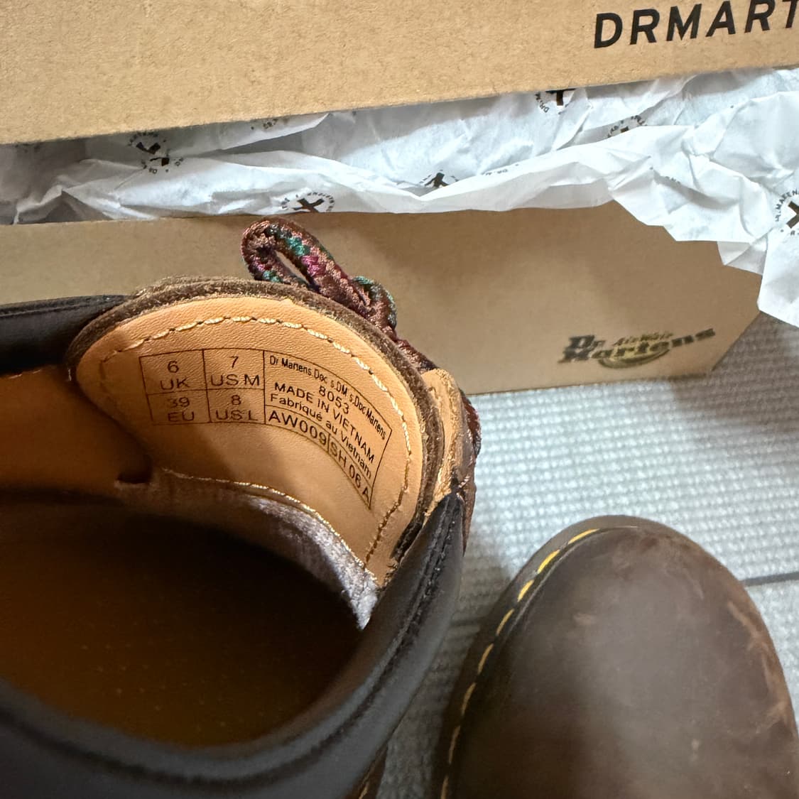 닥터마틴 8053 브라운 250 사이즈 상품이미지7