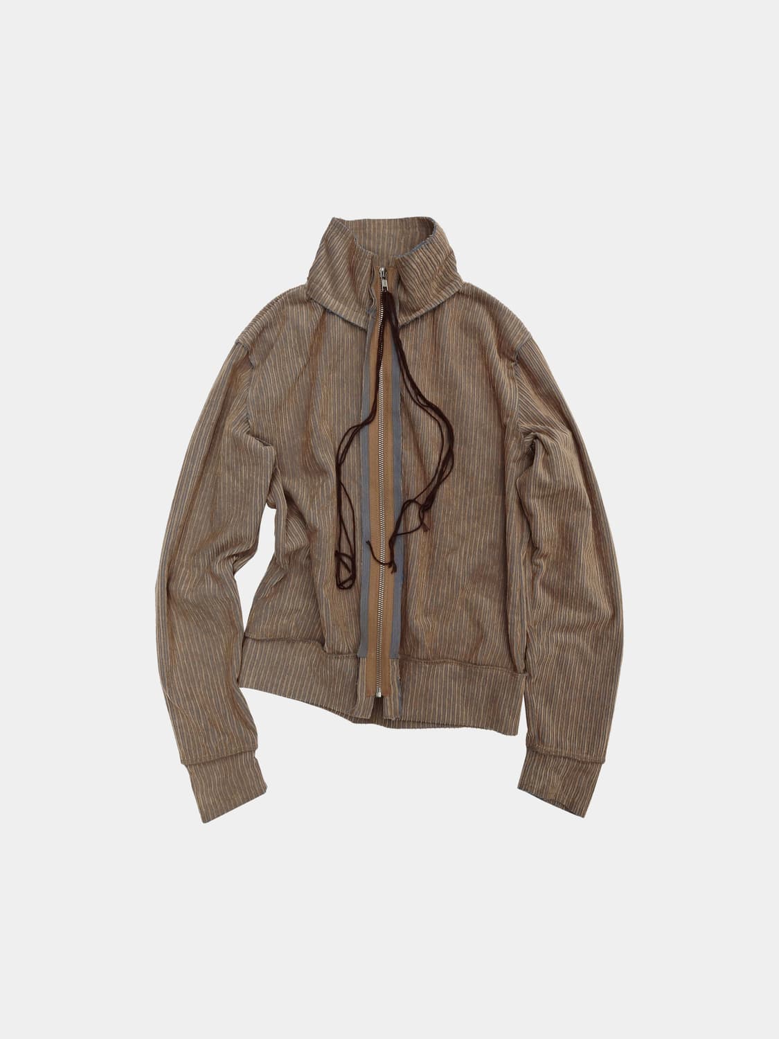 0tape 공테잎 코듀로이 집업 베이지 상품이미지1