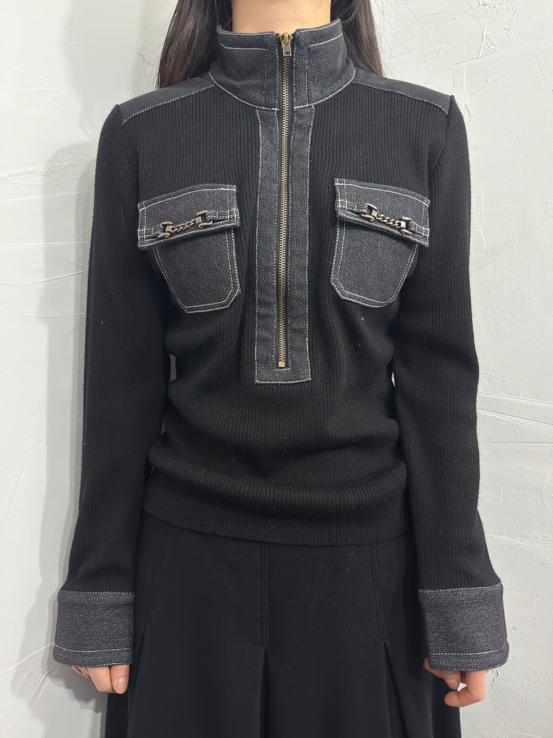 epoch pocket detail knit top 상품이미지1