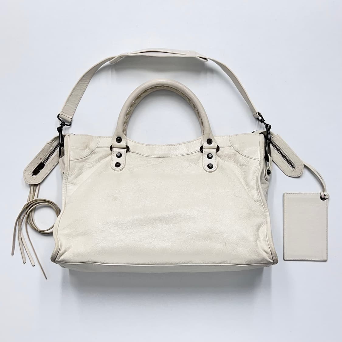 발렌시아가 모터백 시티백 화이트. 르시티 빈티지 상품이미지3