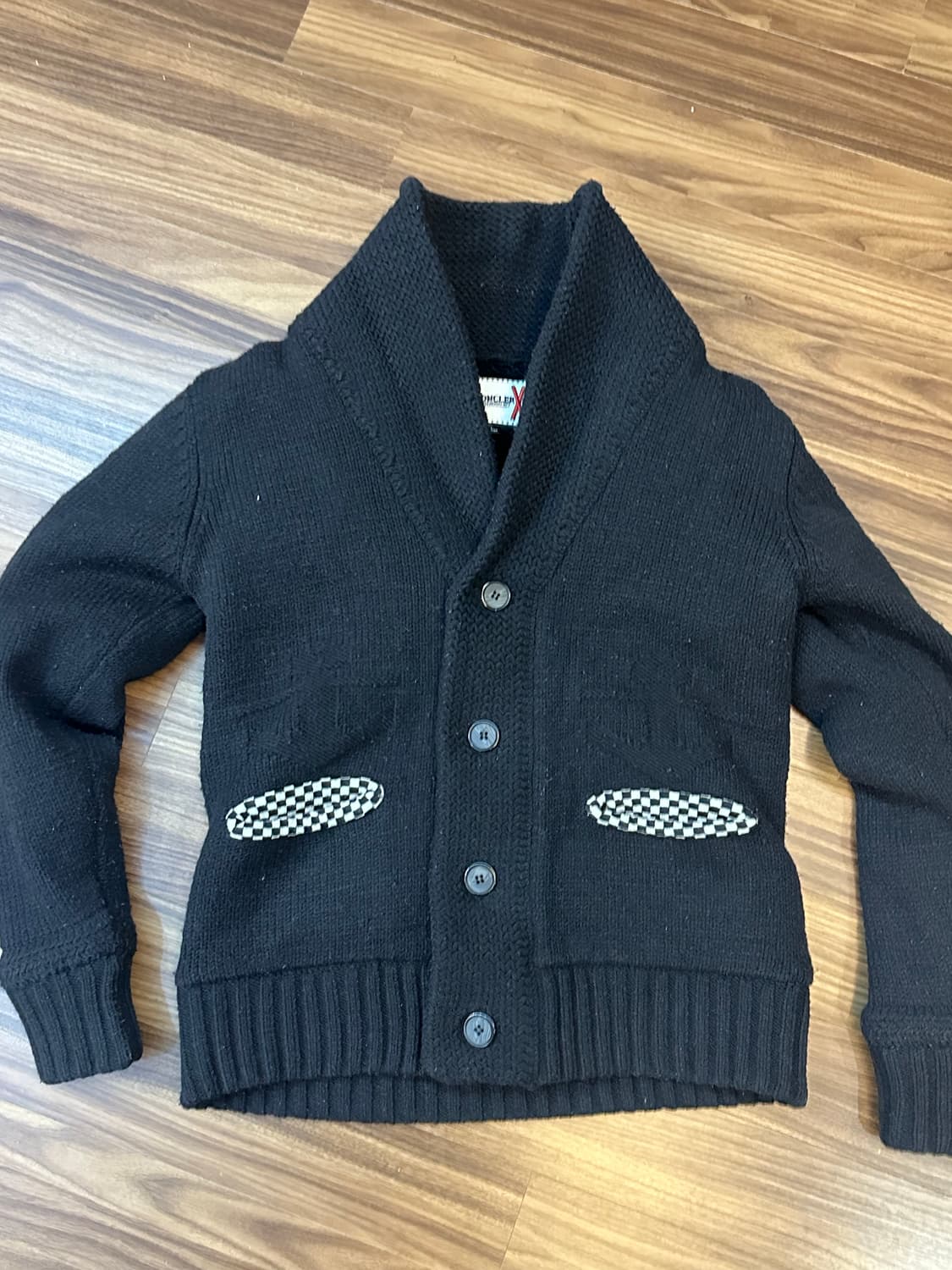 몽클레어 감므블루 숄카라 가디건 블랙 L 상품이미지4