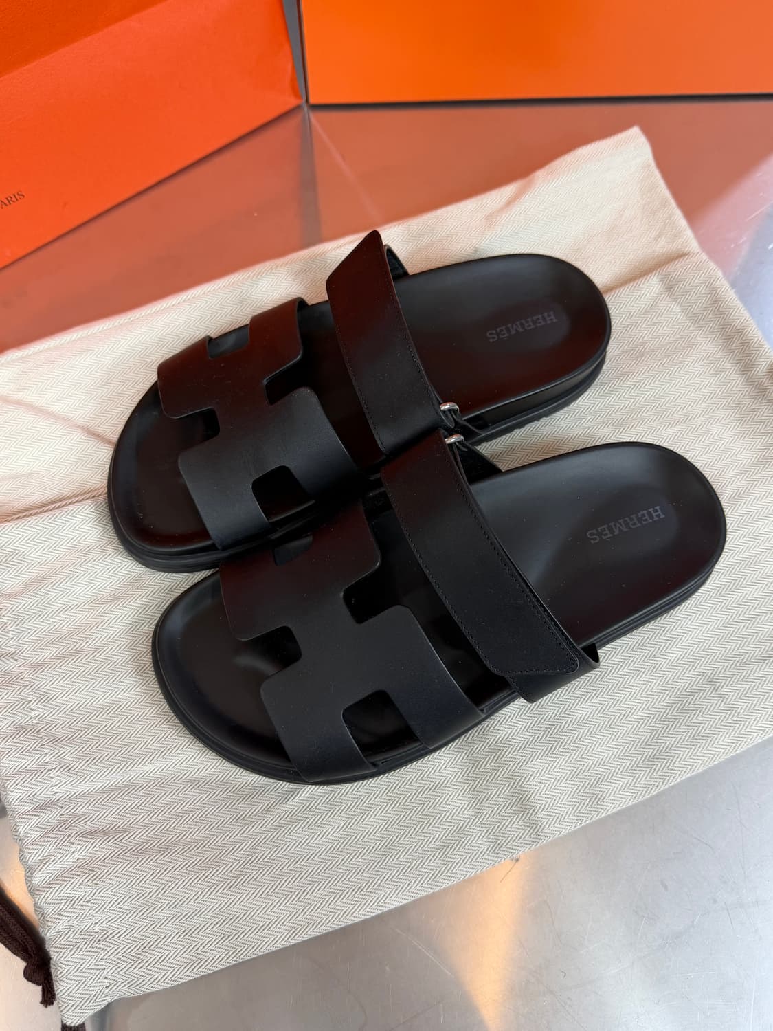 [리오브] 에르메스 시프레 카프스킨 샌들 슬리퍼 상품이미지2