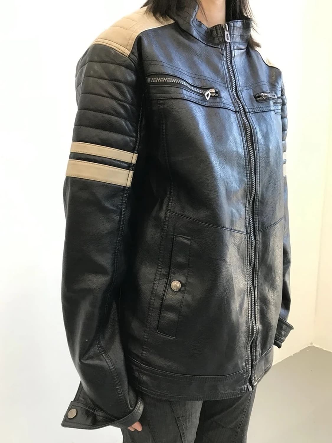 00's Distortion Rider Leather Jacket 상품이미지3